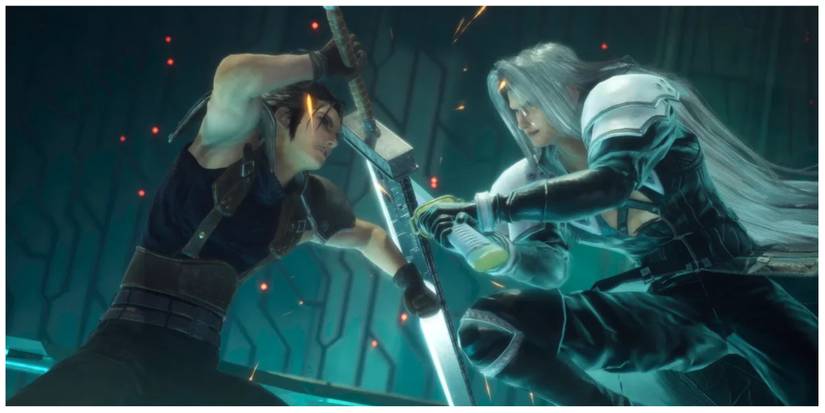 Zack and Sephiroth in Crisis Core: Final Fantasy 7 Reunion