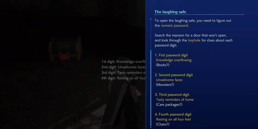 The laughing safe in Crisis Core: Final Fantasy 7 Reunion