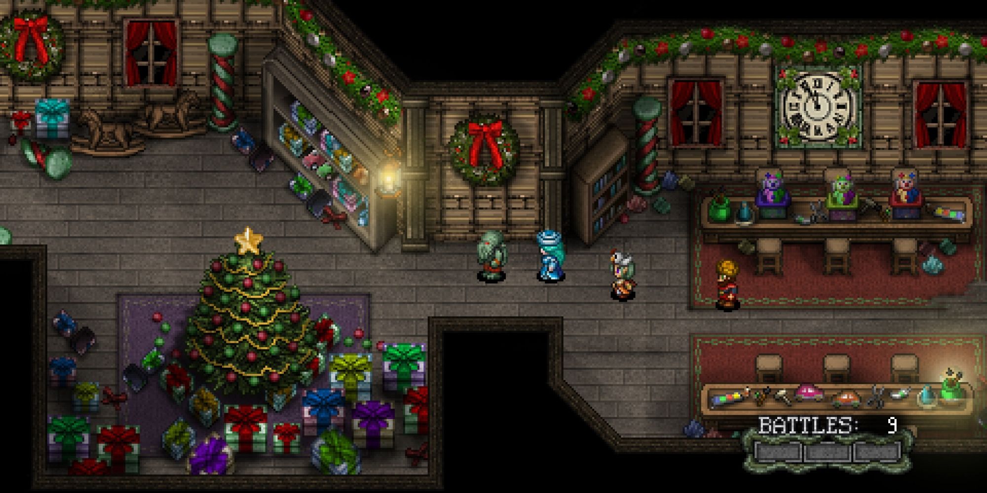 Cthulhu and Crystal in Cthulhu Saves Christmas