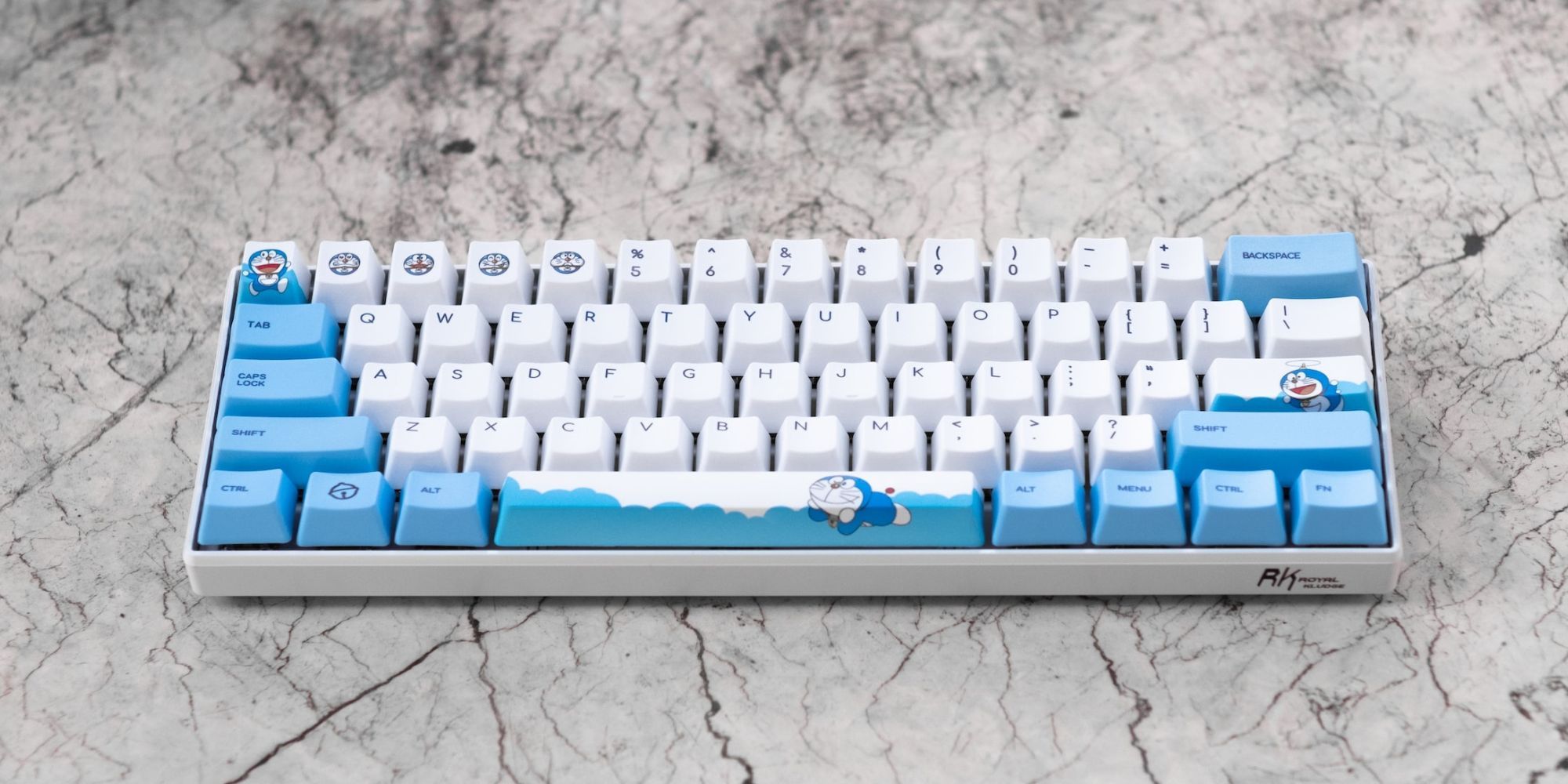 Custom Mechanical Keyboard Doreamon Theme