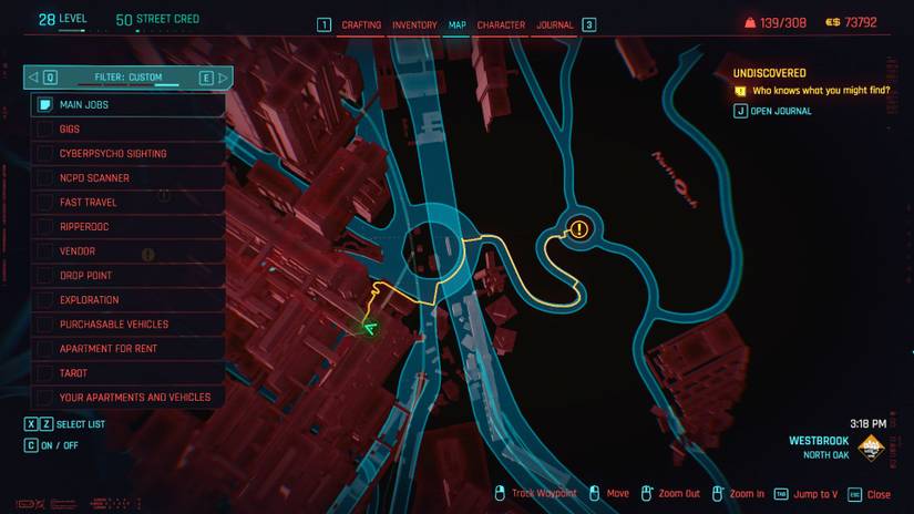 Cyberpunk 2077 Zen Poem Map