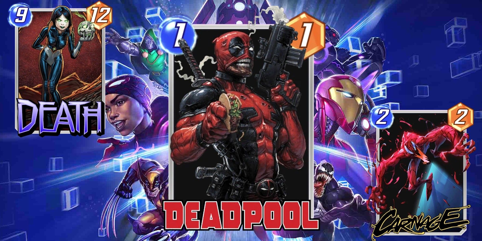 deadpool, death, and carnage in marvel snap