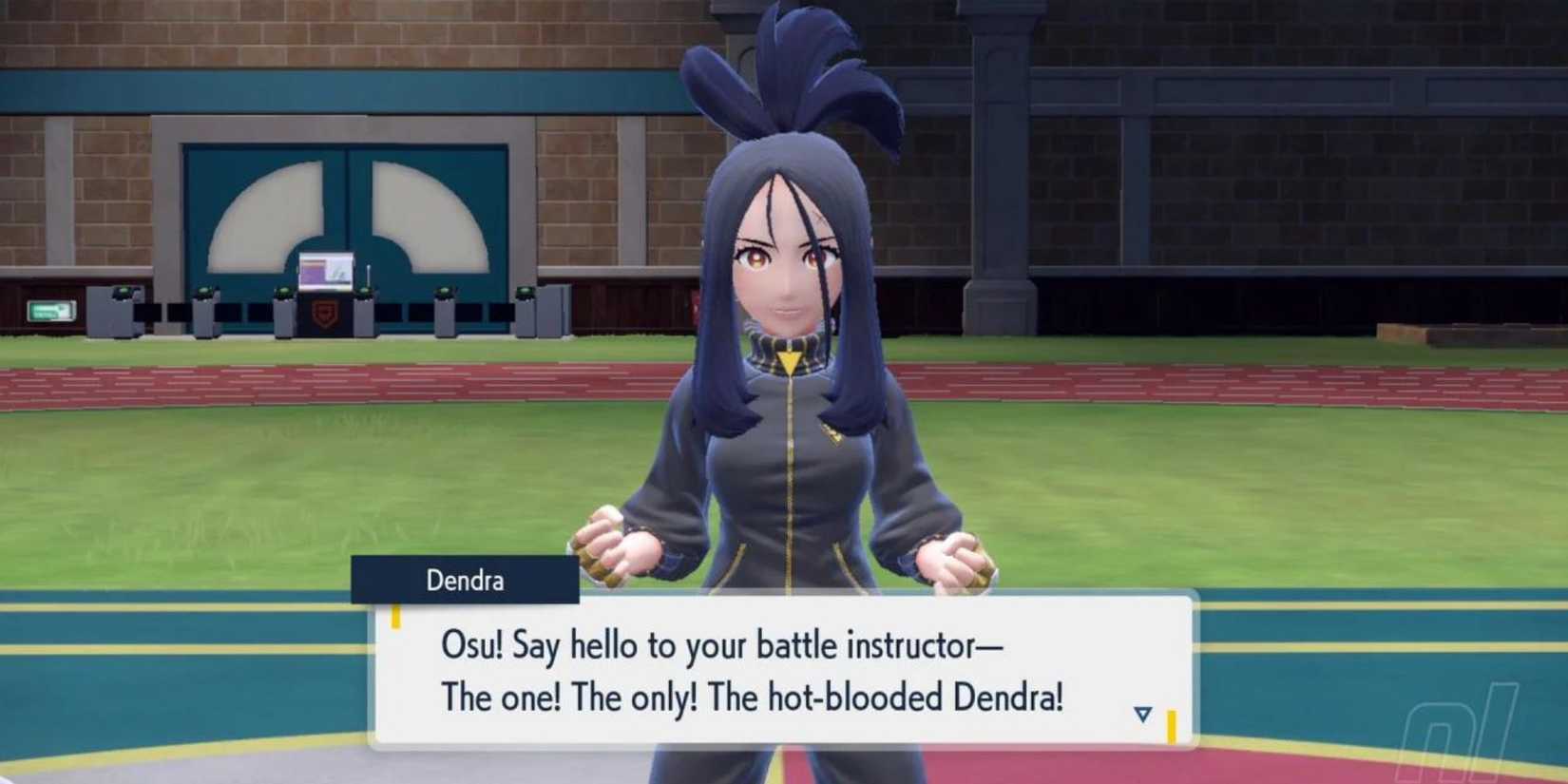 Dendra introducing herself to her class in Pokemon Scarlet and Violet