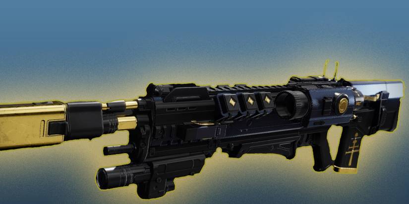 Destiny 2 Revision Zero Blue and Yellow Highlights