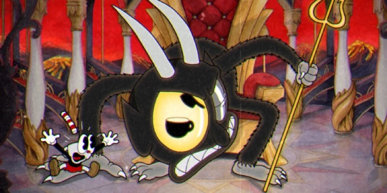 Cuphead and the Devil in Cuphead