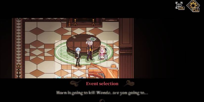 a choice, or "event selection", in Depersonalization