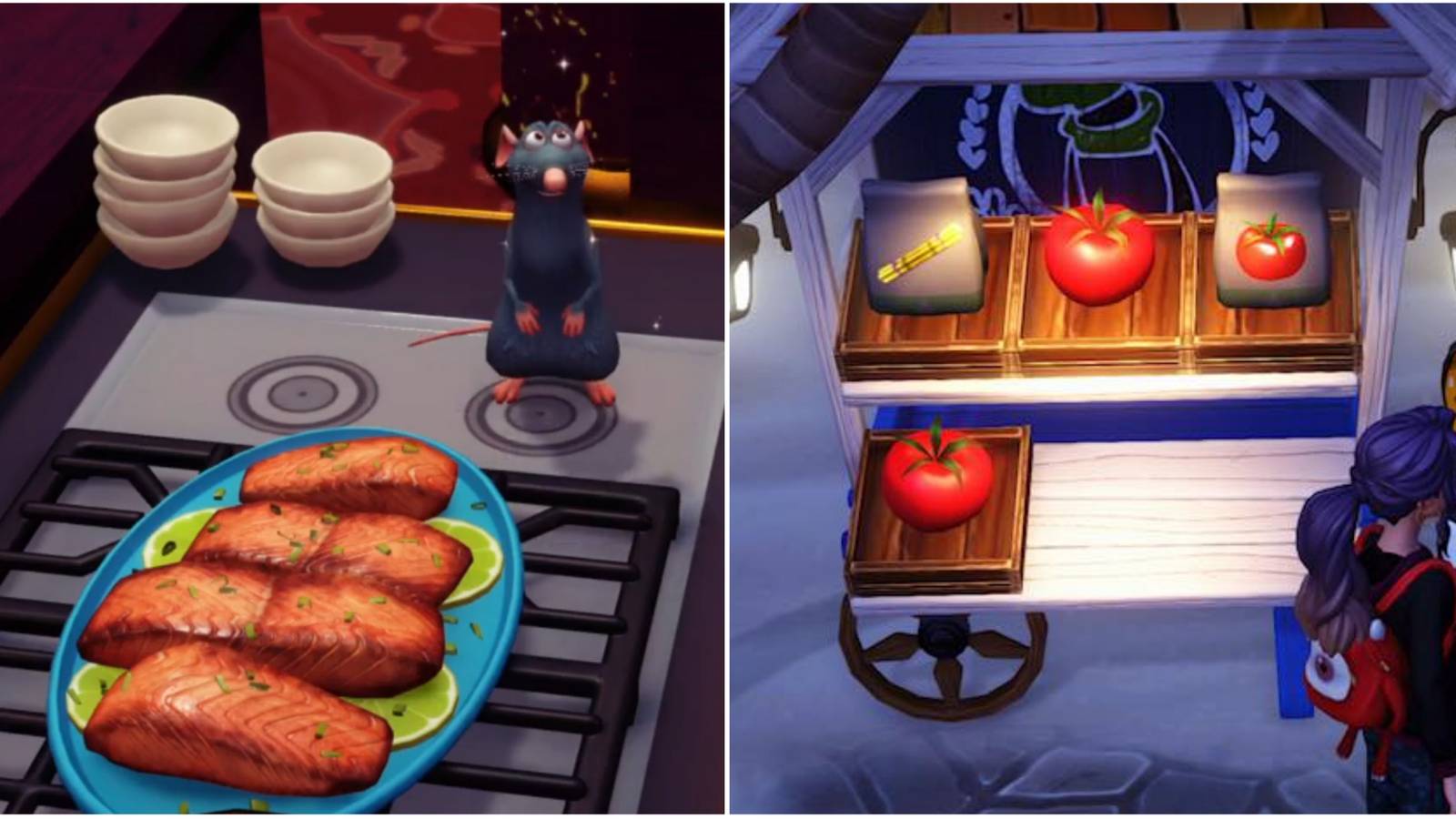 finished apple cidar glazed salmon and goofy's stall