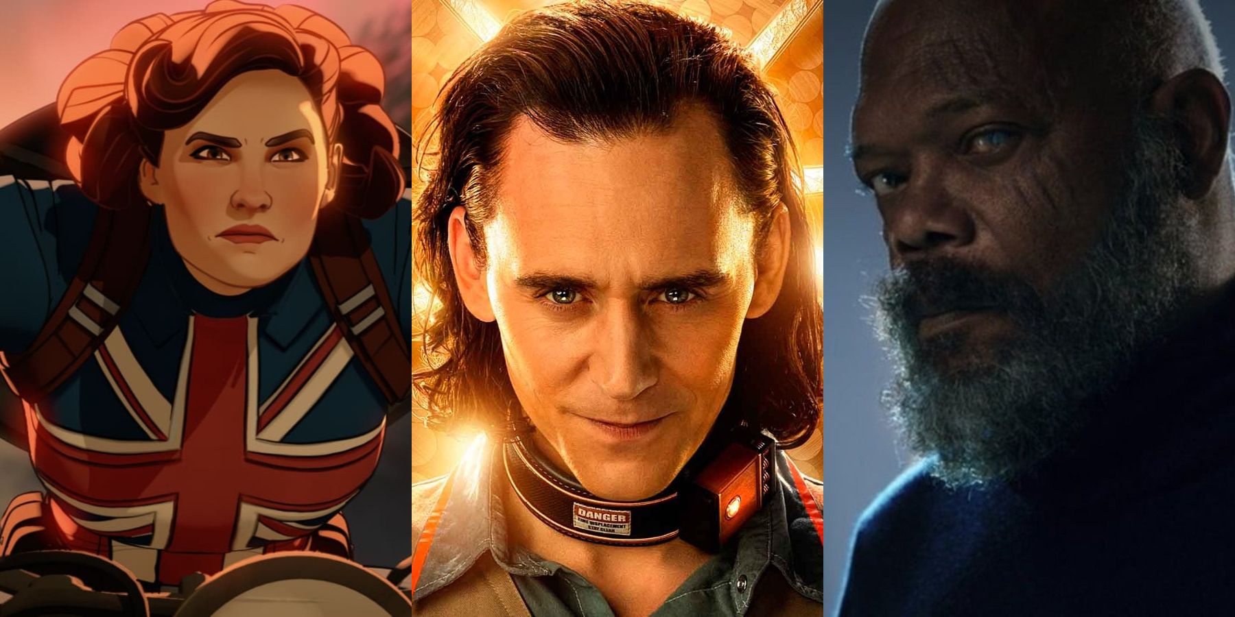 What If's Captain Carter, Loki and Nick Fury Secret Invasion split image