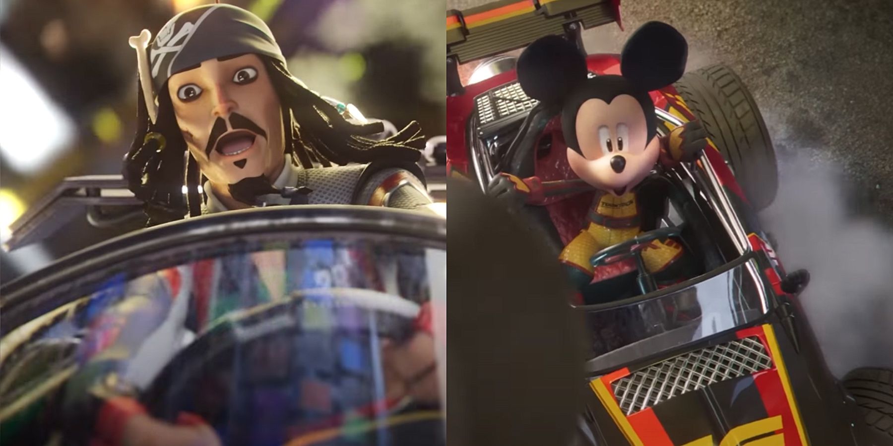 Disney Speedstorm Jack Sparrow vs Mickey Mouse CGI Trailer