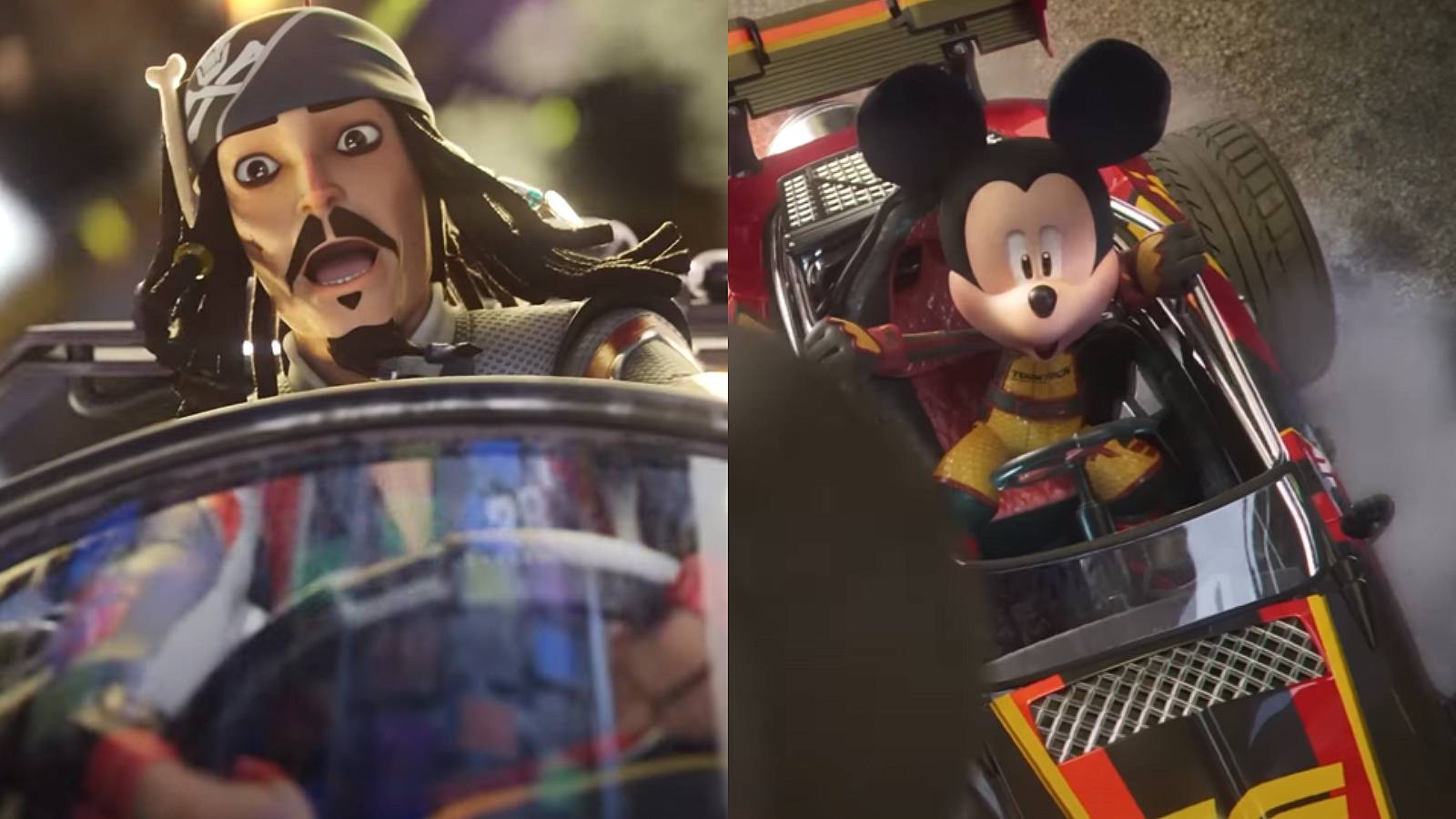 Disney Speedstorm Jack Sparrow vs Mickey Mouse CGI Trailer