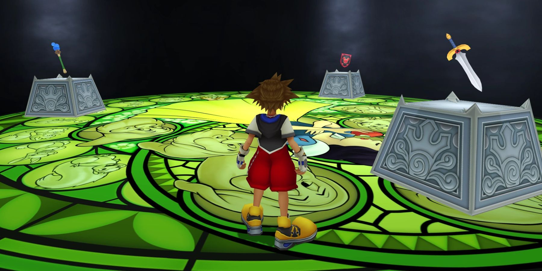 Sora in the Dive to the Heart in Kingdom Hearts 1