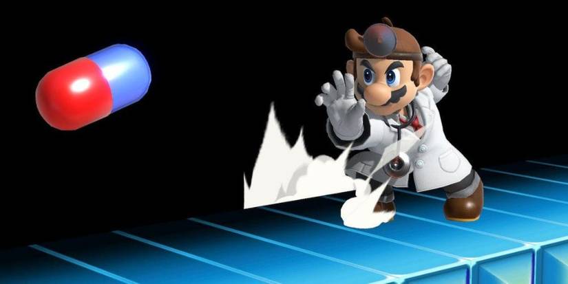 Dr Mario throwing capsule