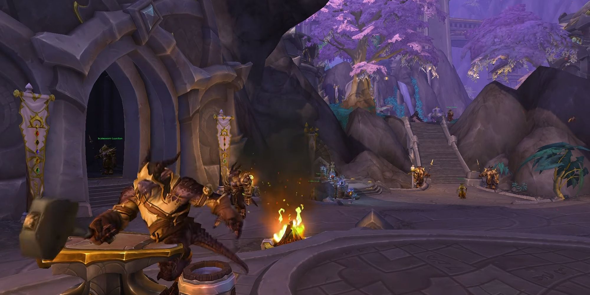 Dracthyr blacksmith hammer forge in World of Warcraft Dragonflight