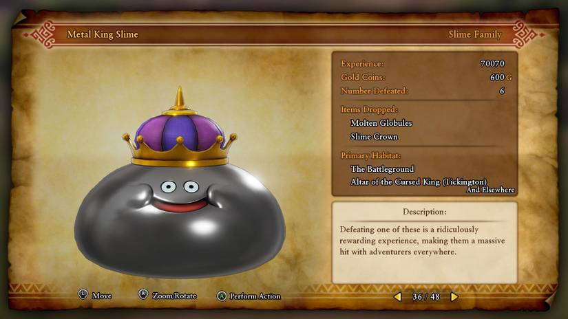 Dragon Quest XI Metal King Slime