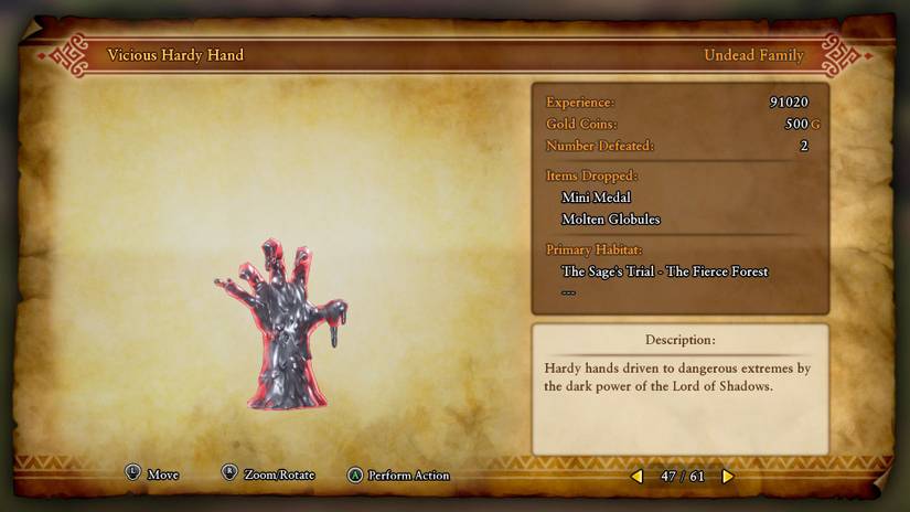 Dragon Quest XI Vicious Hardy Hand