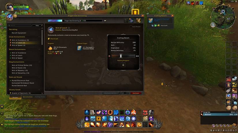 Dragonflight Enchanting guide level 1 to 65