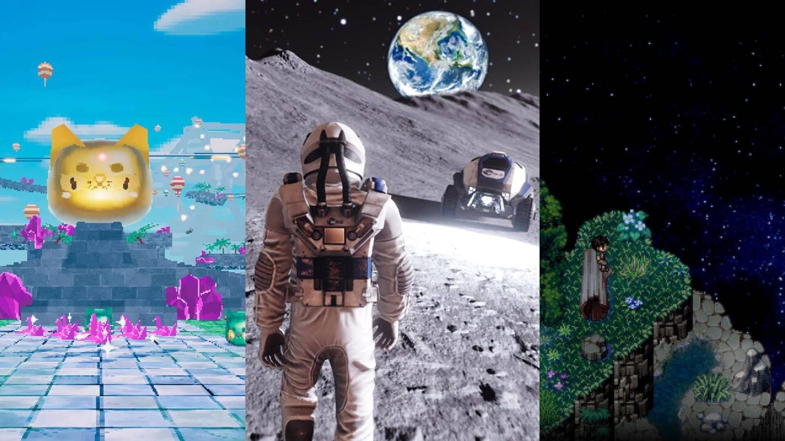 dream land in Lunistice, Astronaut in Deliver Us The Moon, Neil in To the Moon