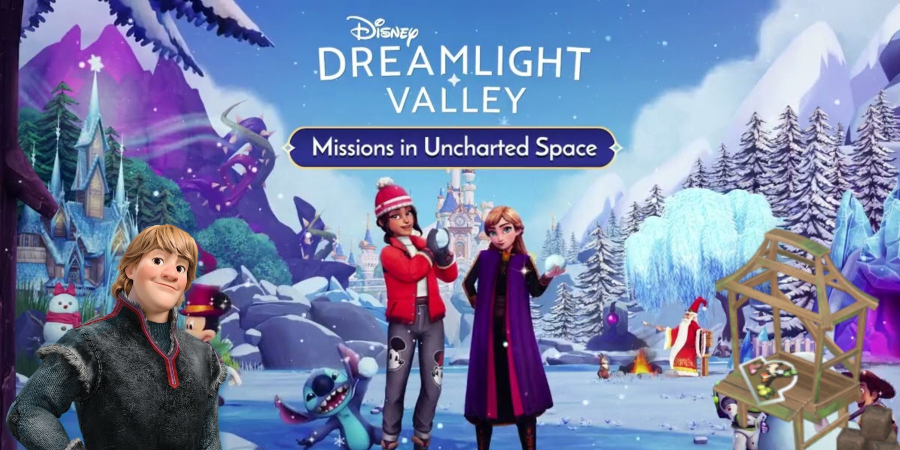 dreamlight valley missions in uncharted space kristoff's stall