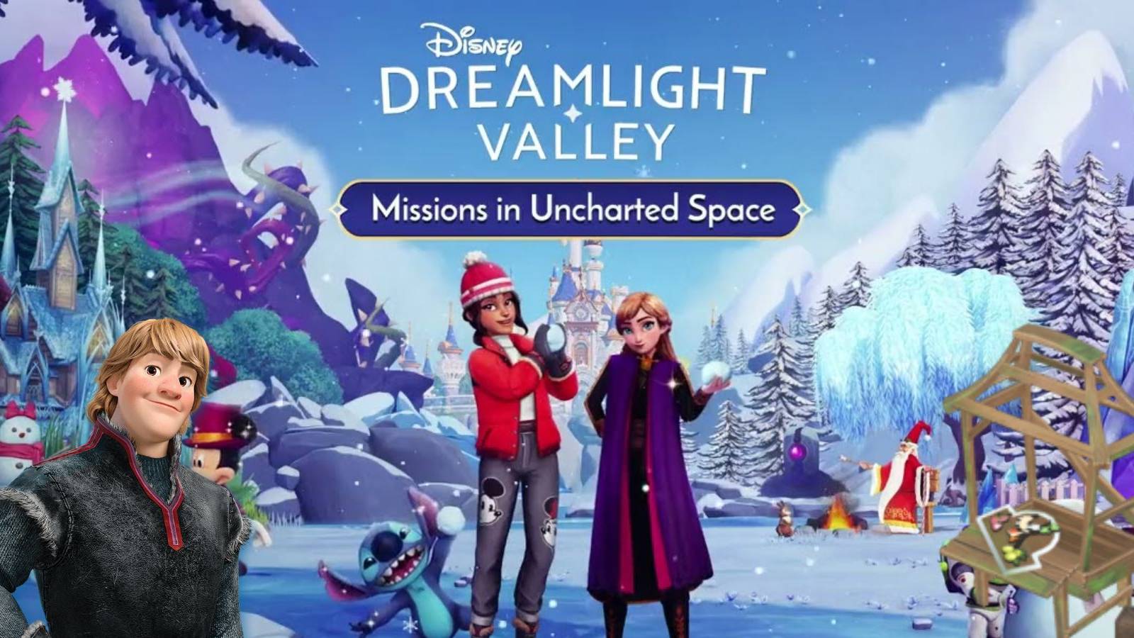 dreamlight valley missions in uncharted space kristoff's stall