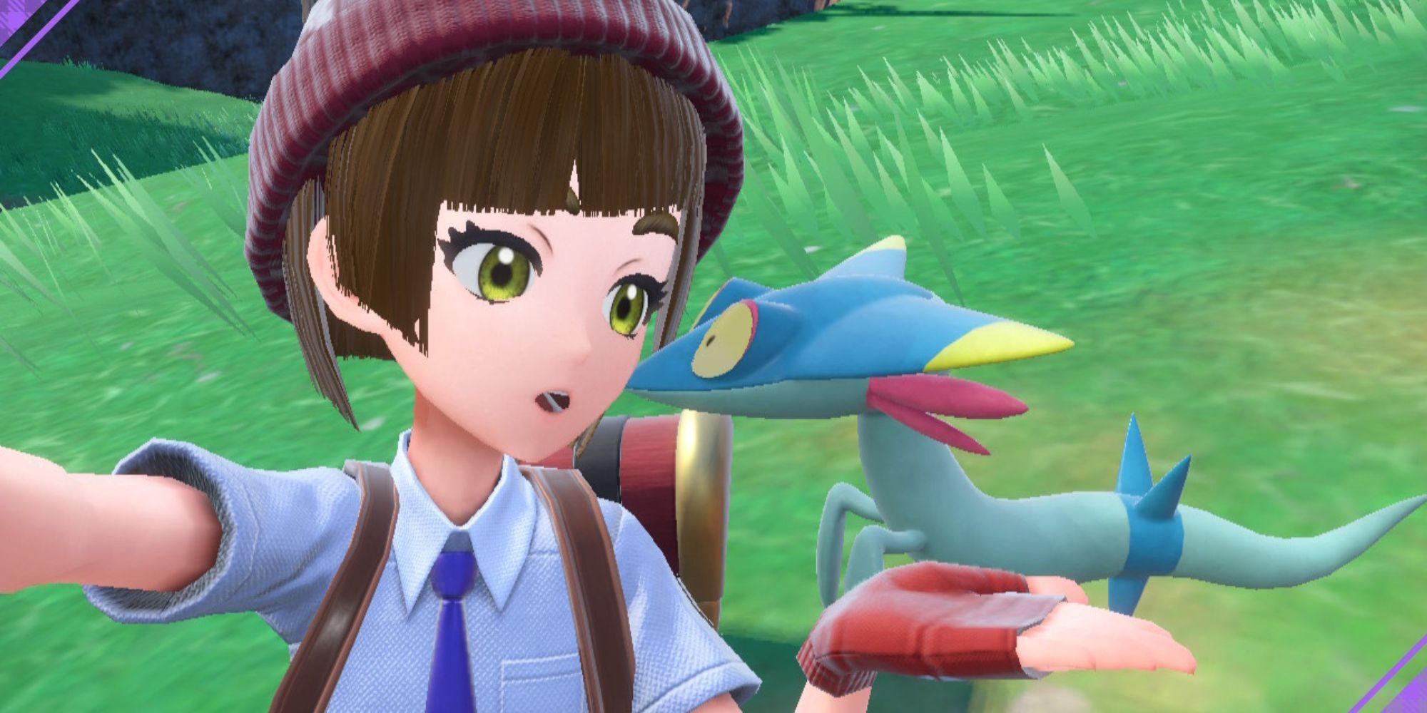 A player holding a Dreepy in Pokemon Scarlet and Violet