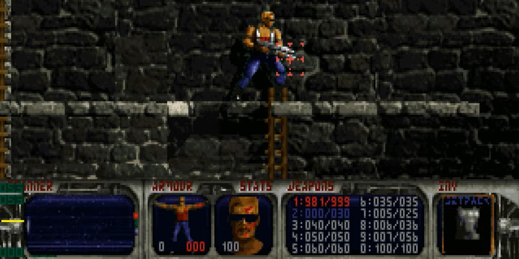 Screenshot from the leaked 1996 build of Duke Nukem Forever