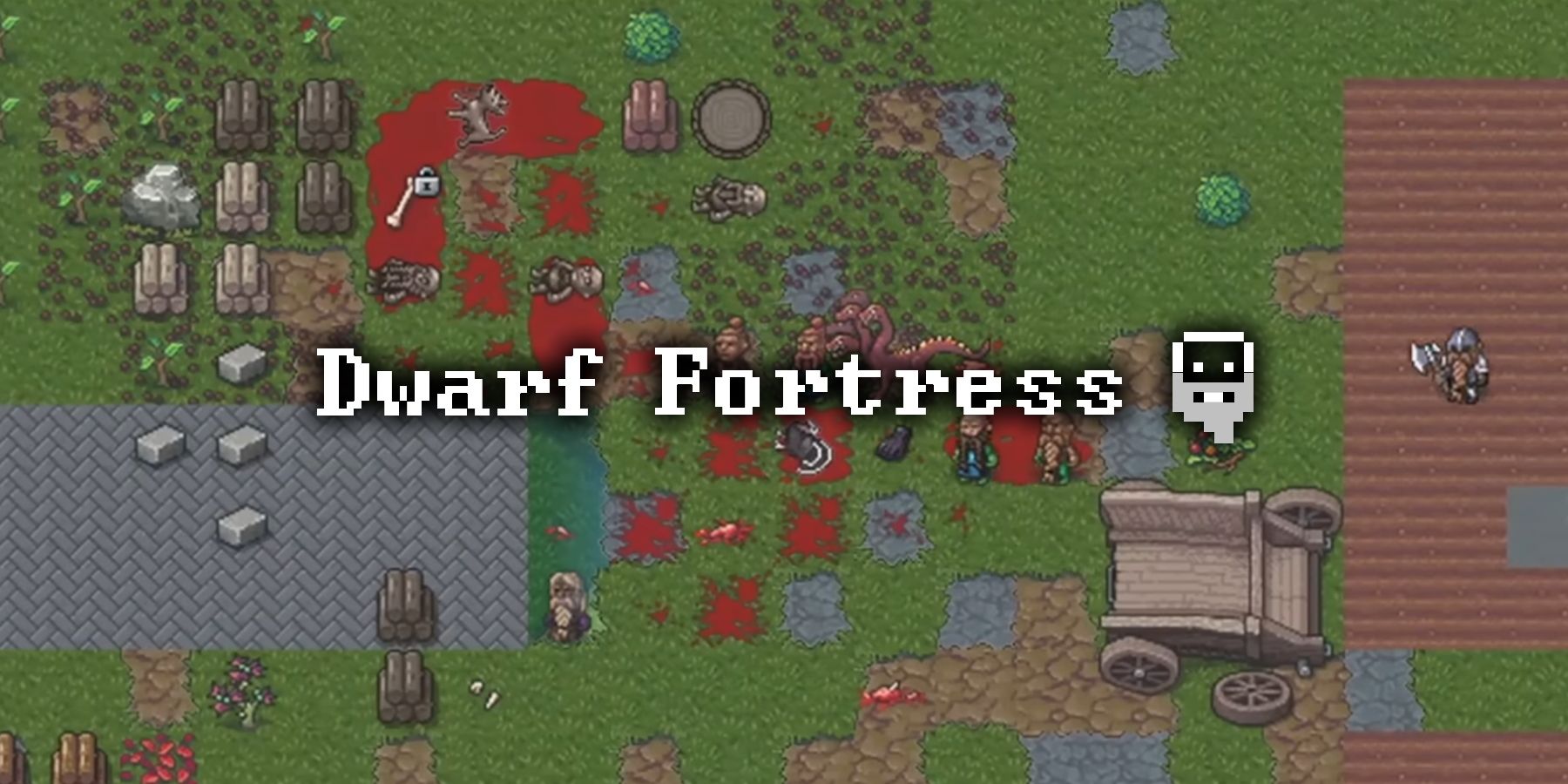 Beasts attacking dwarfs in Dwarf Fortress