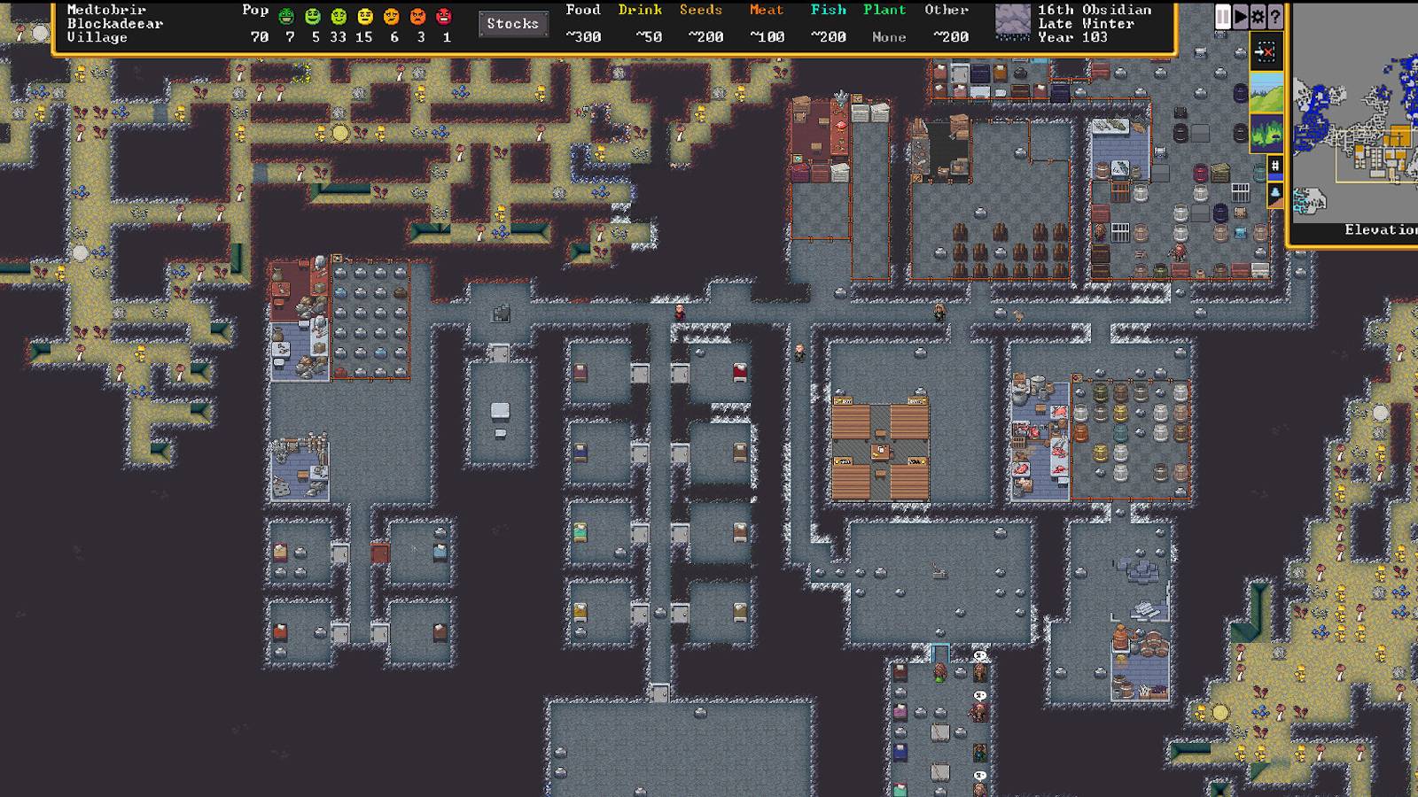 dwarf fortress living quarters
