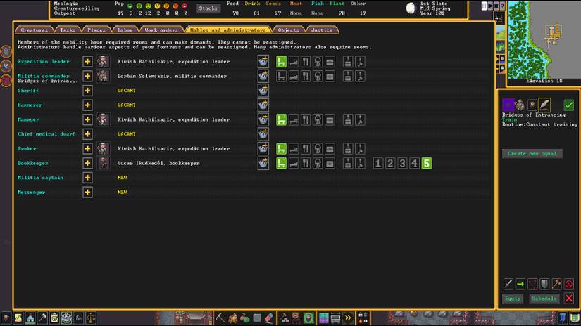 dwarf fortress military squad
