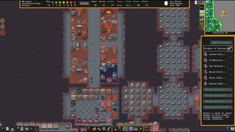 dwarf fortress military squad