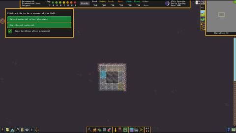 dwarf fortress walls in stairwell