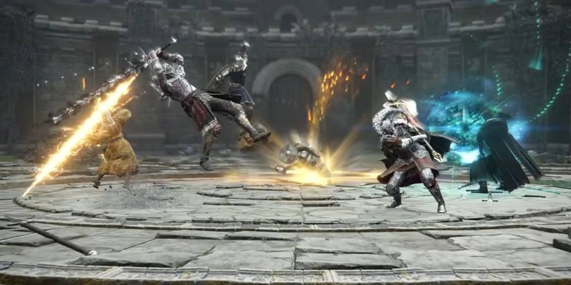 Elden Ring Colosseum teamfight