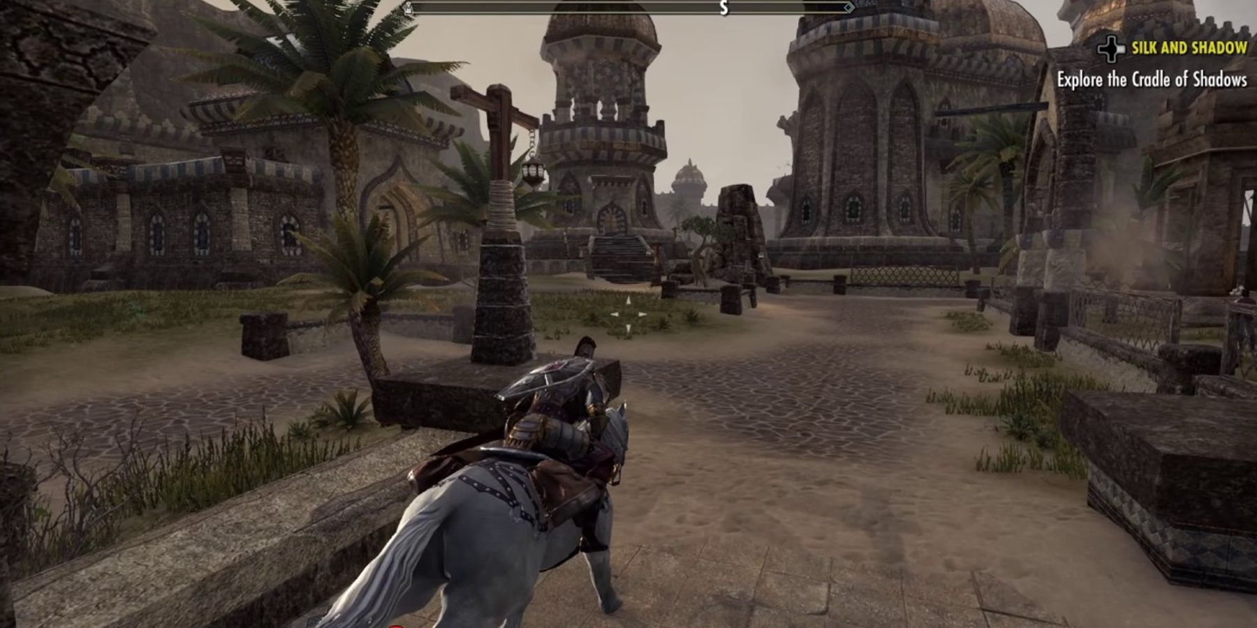 Screenshot of player in Hammerfell while playing ES: Blades