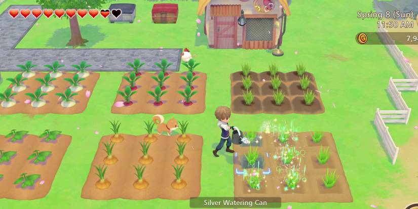 Evenly-divided farming spaces