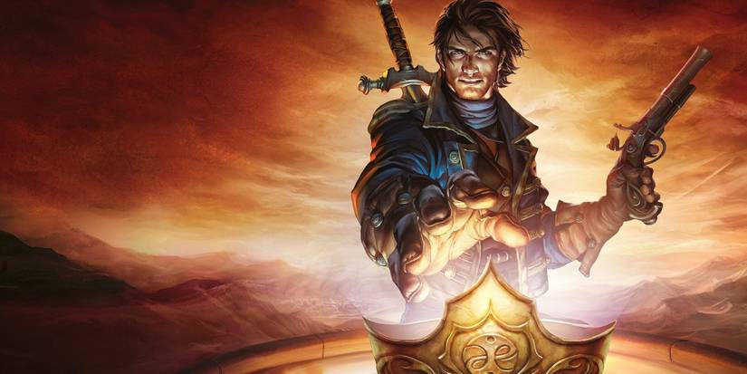 man reaches for a crown