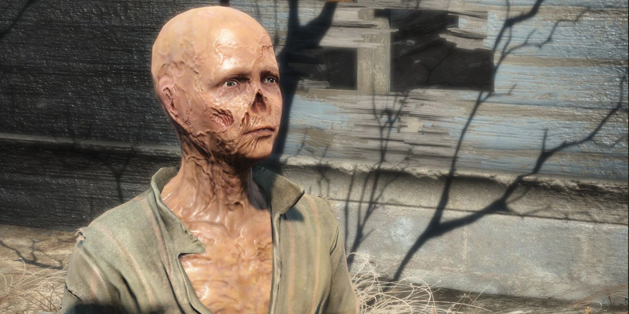 Billy, a Ghoul child, talks to the protagonist in Fallout 4