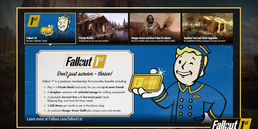 fallout 76 fallout 1st advertisement