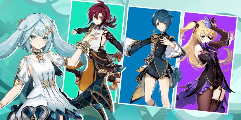 faruzan-heizou-xingqiu-fischl in genshin impact