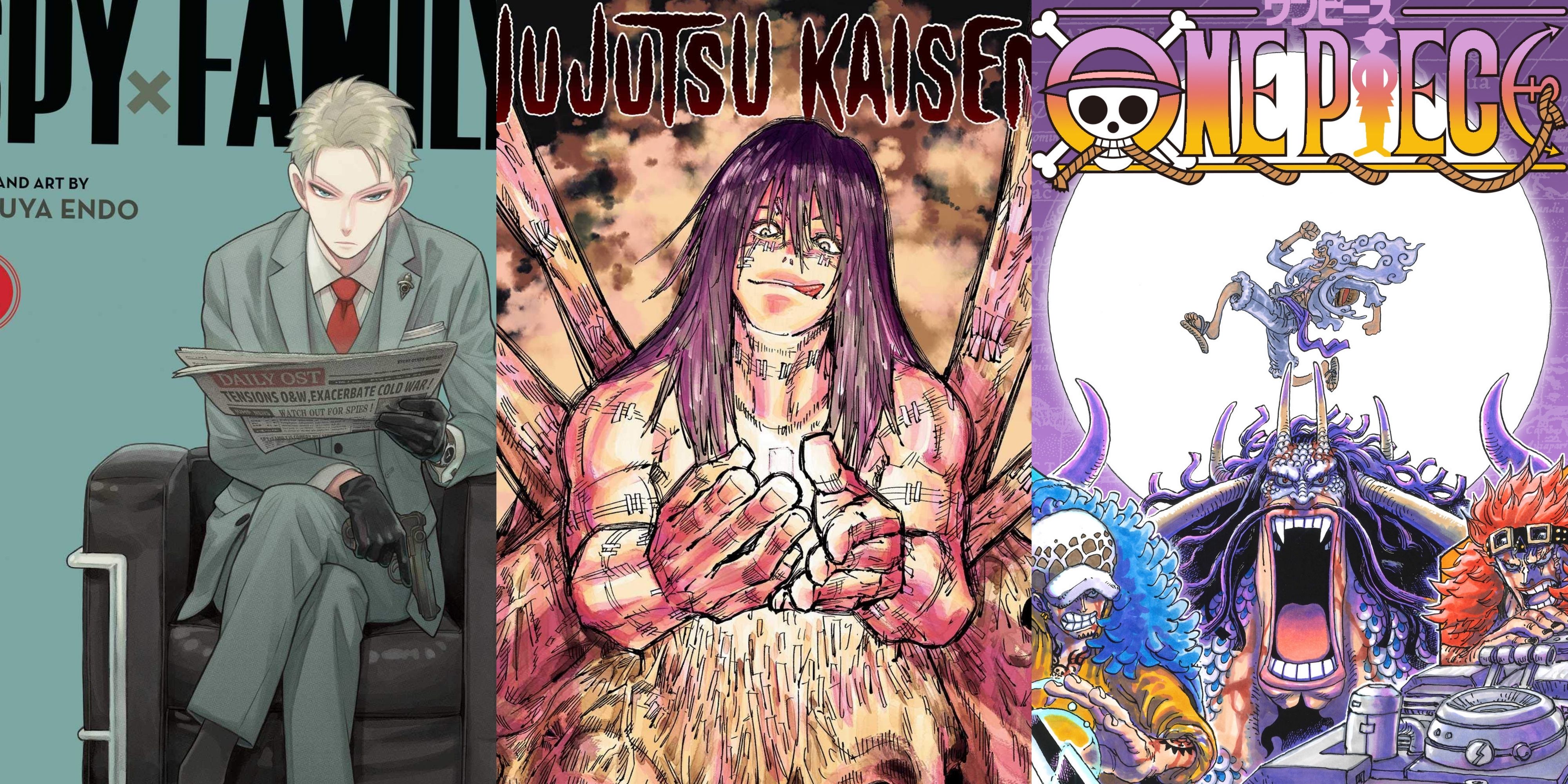 Featured Best Selling Manga One Piece Jujutsu Kaisen Spy x Family 