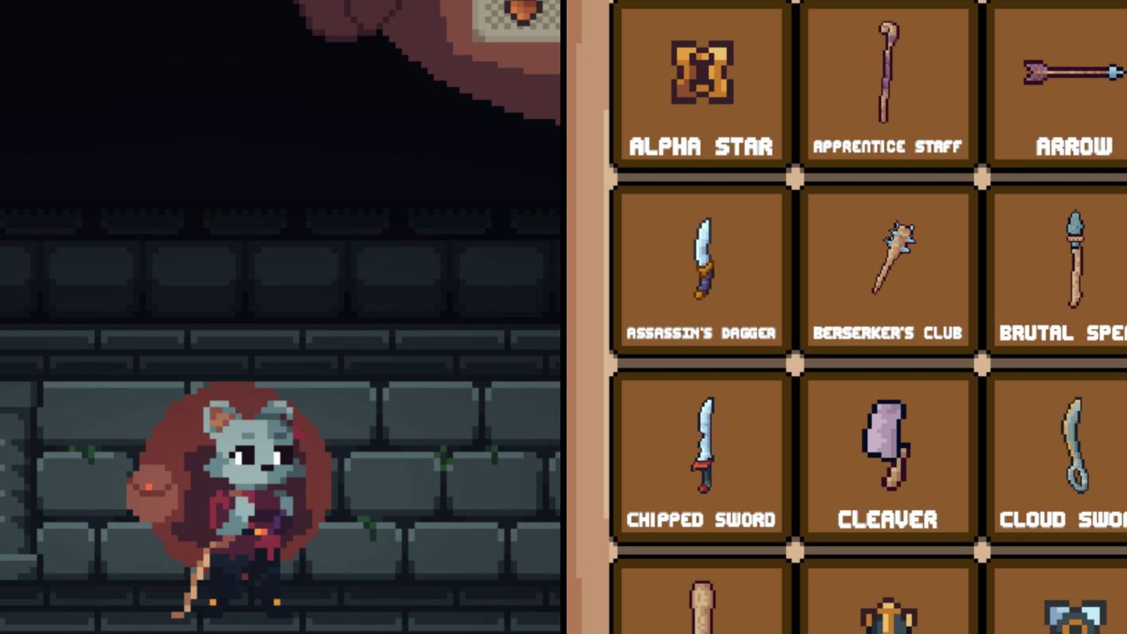 Featured Image showing character and atlas in Backpack Hero