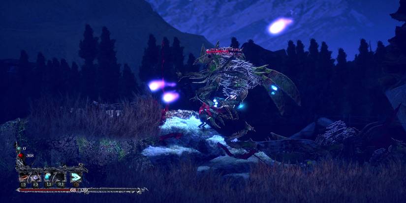 Fighting enemies in Source of Madness