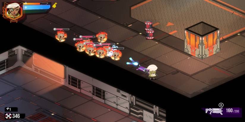 Fighting enemies in Wildcat Gun Machine