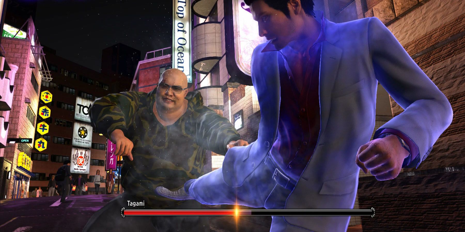 Fighting in Yakuza 6