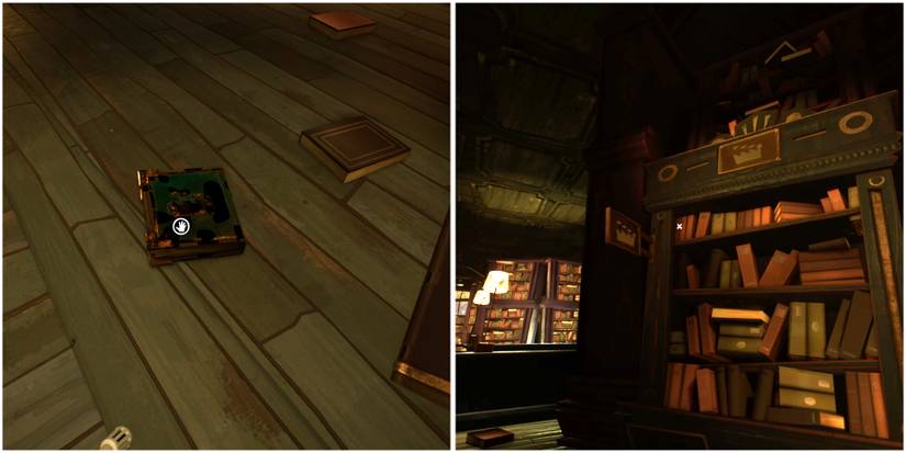 film book and bookcase location in hello neighbor 2 late fees dlc