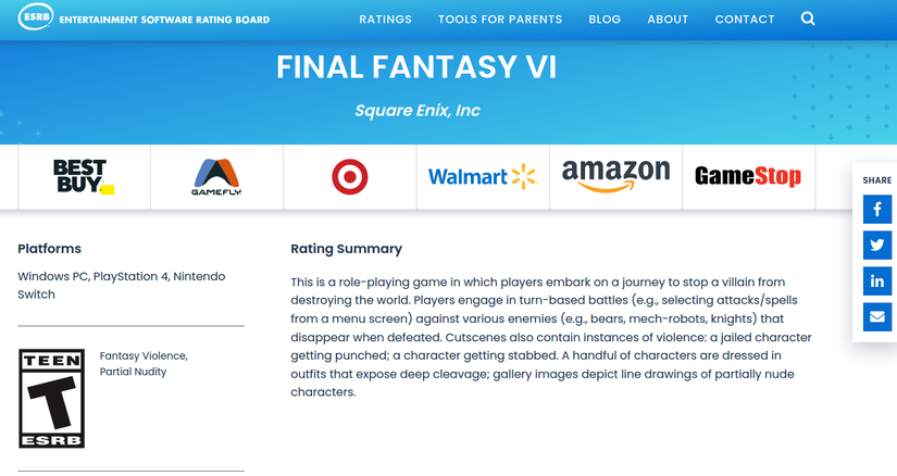Final-Fantasy-Pixel-Remaster-6-Screenshot-ESRB-Nintendo-Switch-PS4