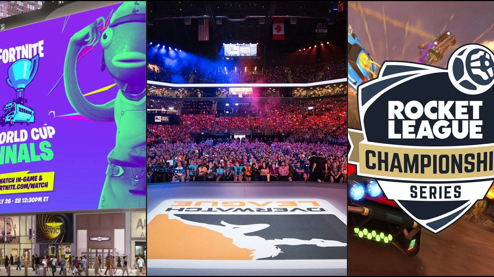 Fortnite, Overwatch, and Rocket League Esports Leagues