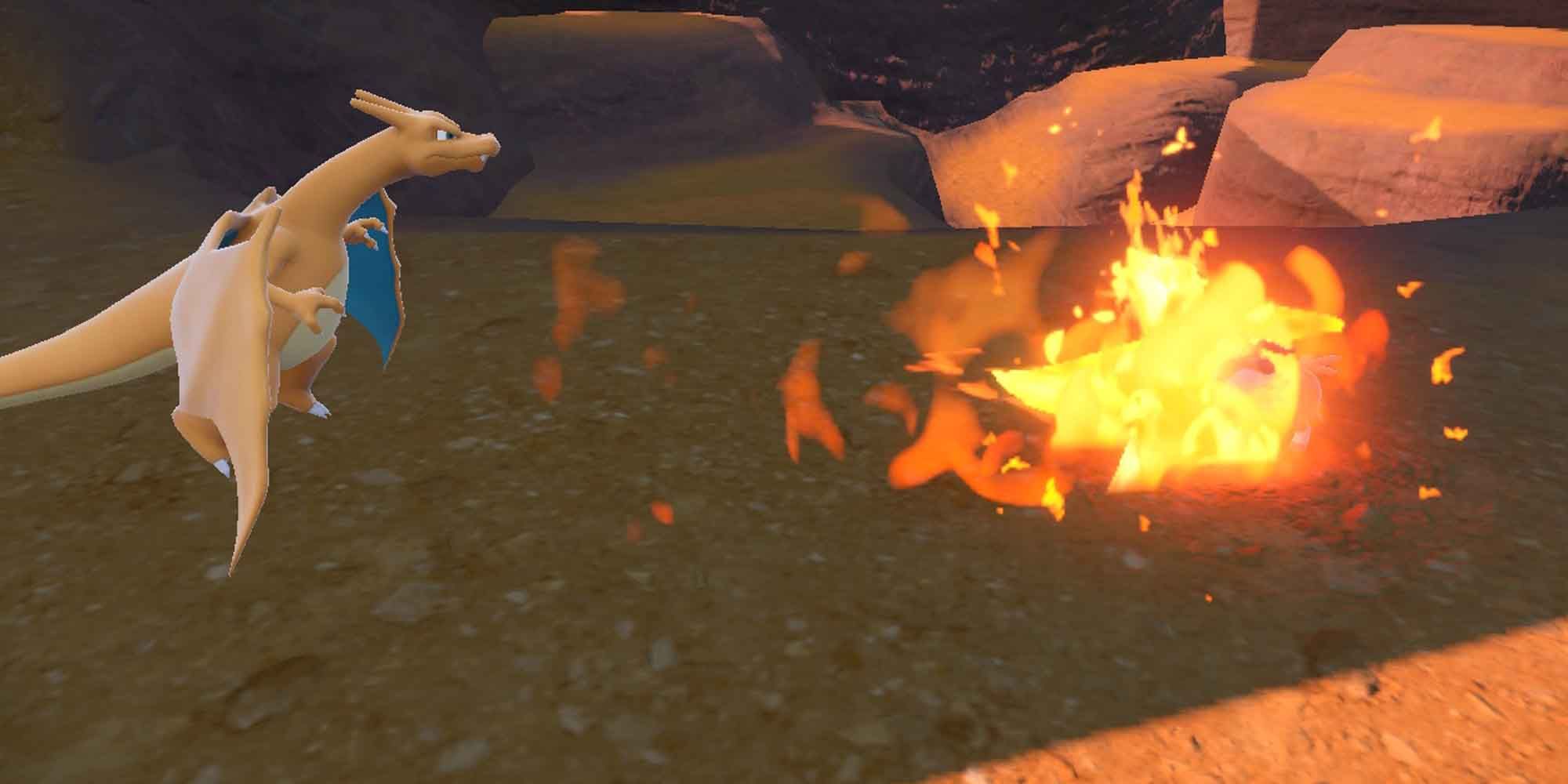 Charizard using Fire Blast in Pokemon