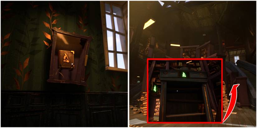 fire book and bookcase location in hello neighbor 2 late fees dlc