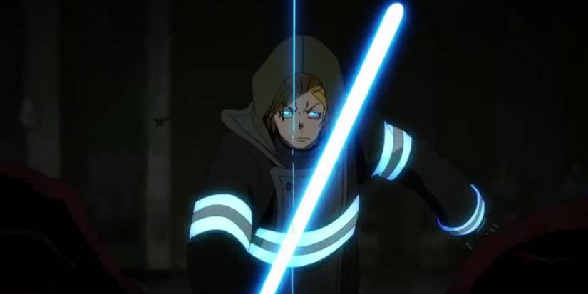 Fire Force - Arthur wielding Excalibur