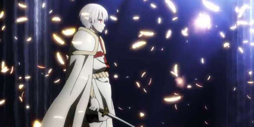 Fire Force - Sho surrounded by fiery feathers