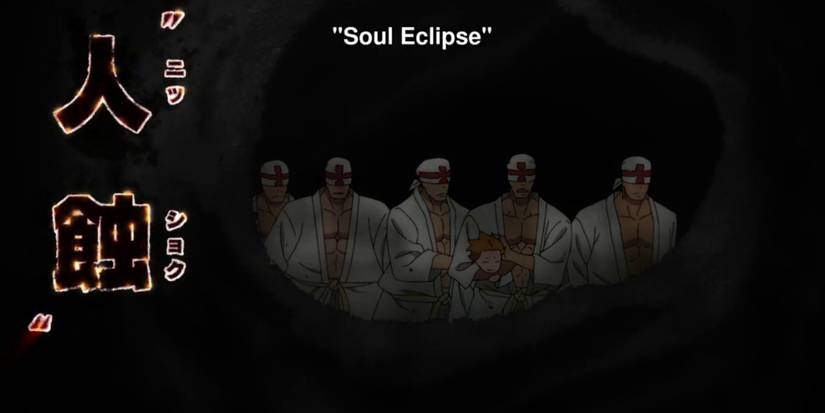 Fire Force - White Clad members surrounded by black smoke